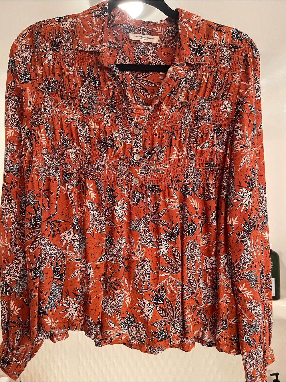 SMOCKED BLOUSE